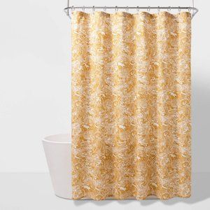 Threshold Scenic Printed Shower Curtain Yellow